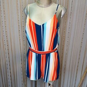 Lulu's Vibrant Striped Jumpsuit